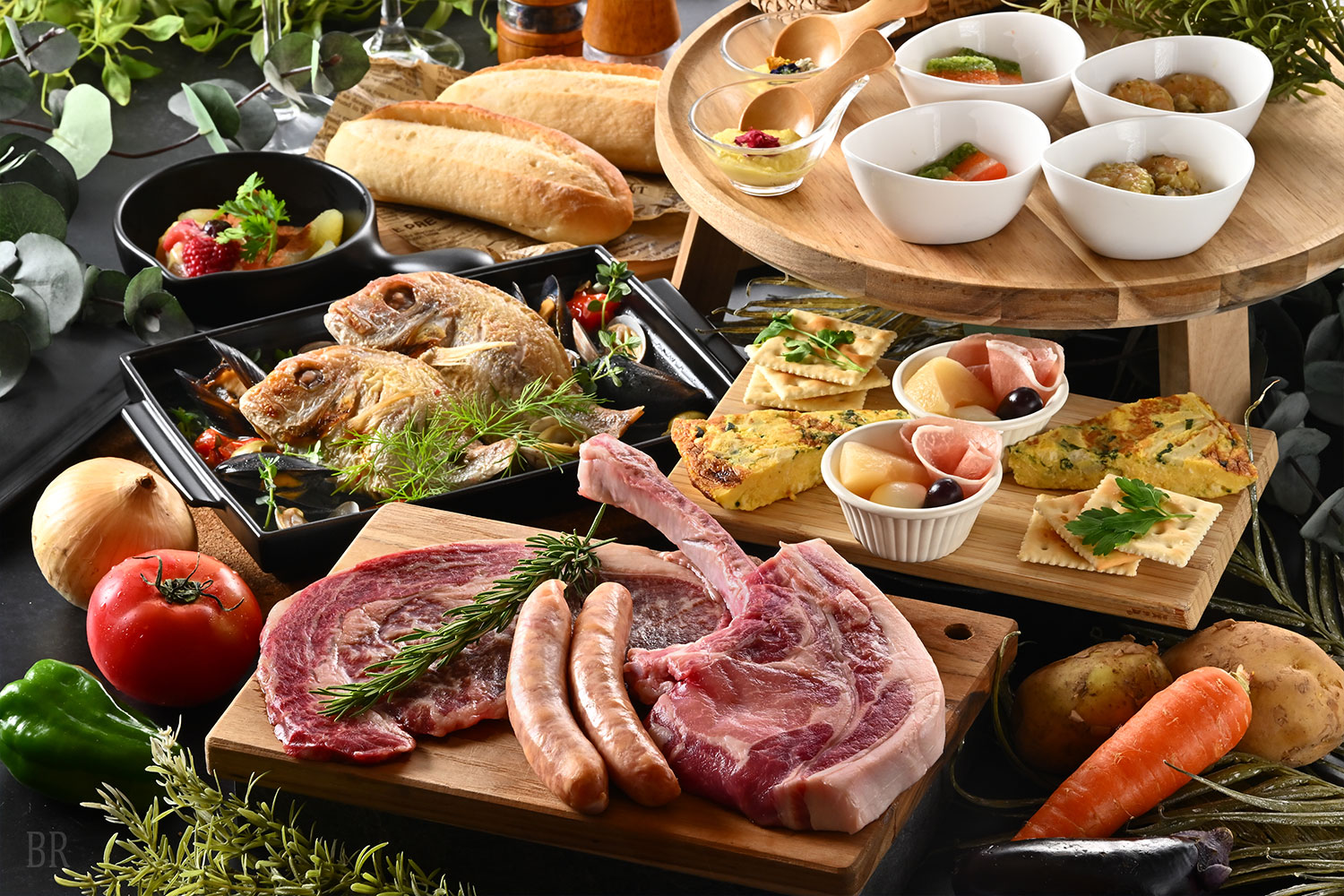享受豪華露營BBQ